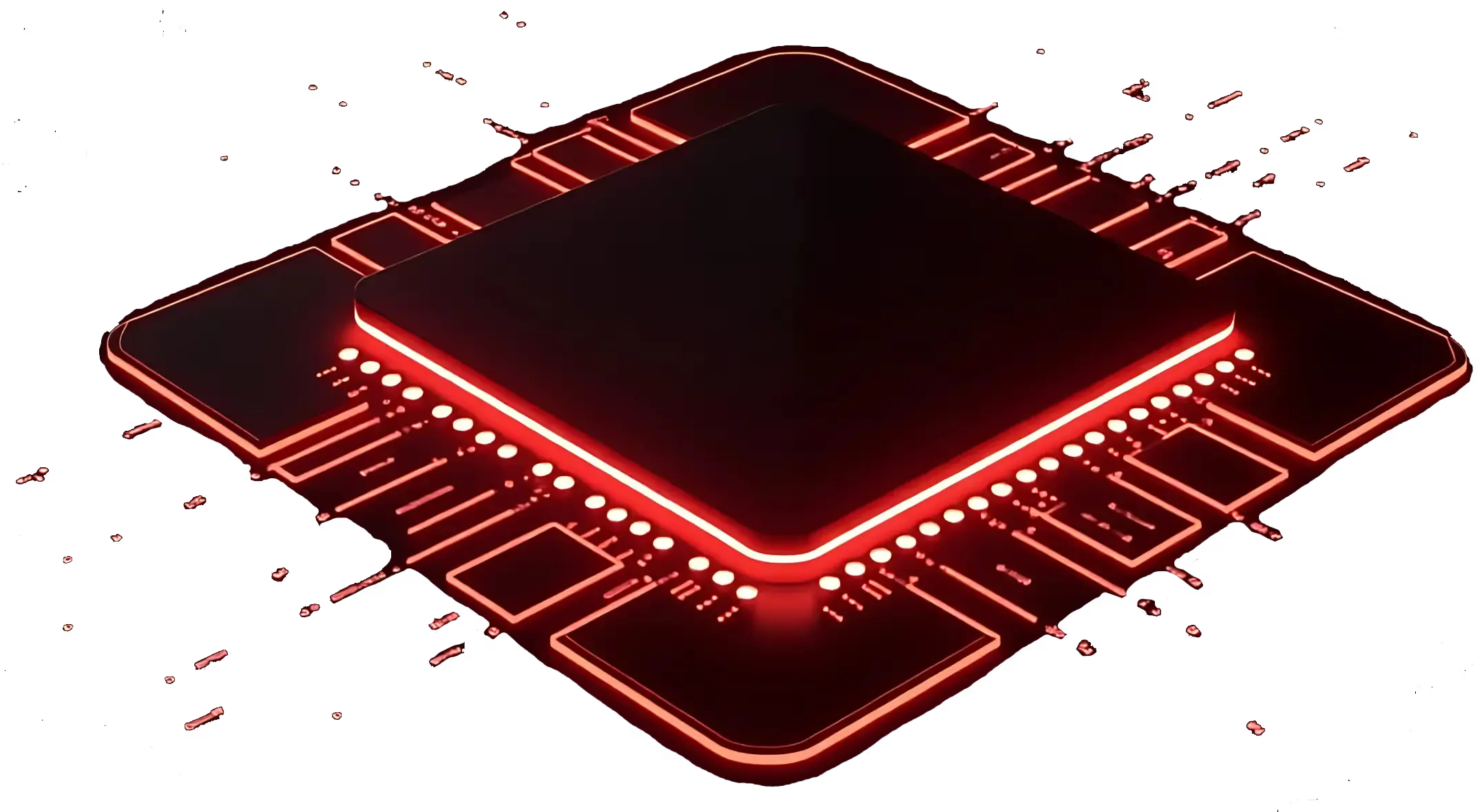Illustration of a semiconductor chip