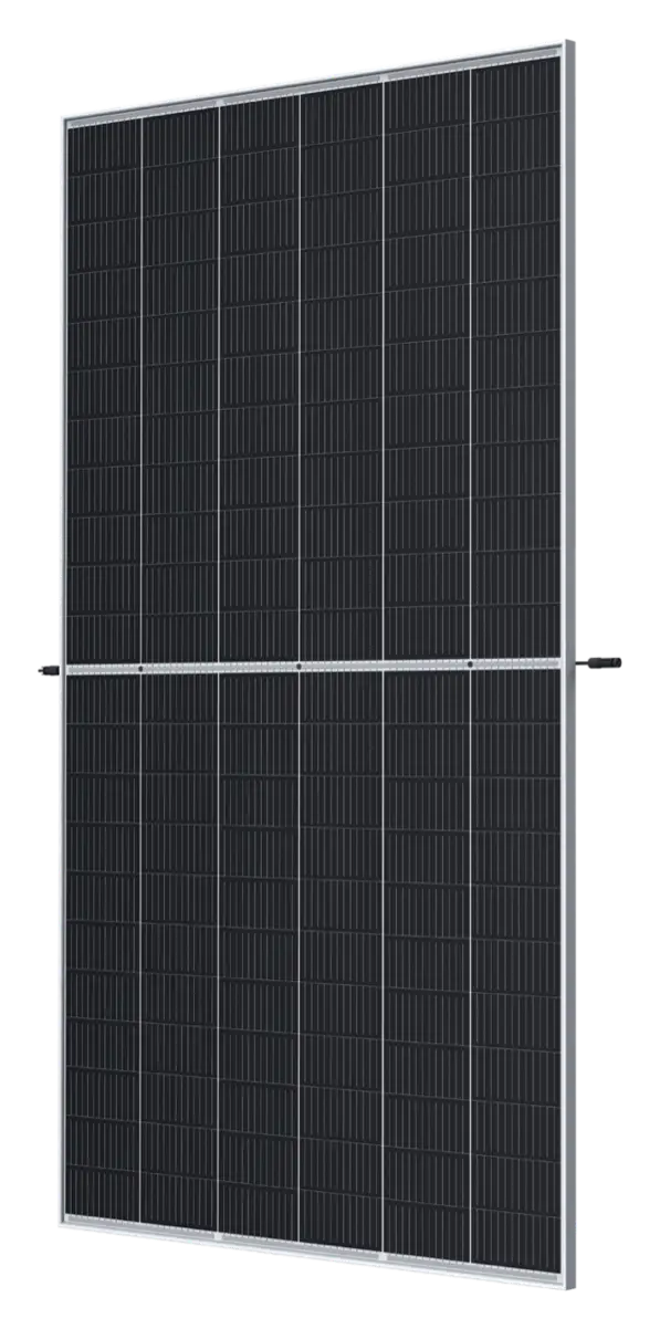 A monocrystalline solar panel, front